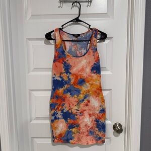 Ambiance Tie-Dye Bodycon Mini Dress — Size M